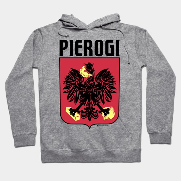 Pierogi Butter and Onion - Polish Eagle Emblem Hoodie by SmokyKitten